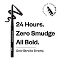 Bold Stroke Kajal - 24H Waterproof, Smudge-Proof & Long-Lasting, Intense Black