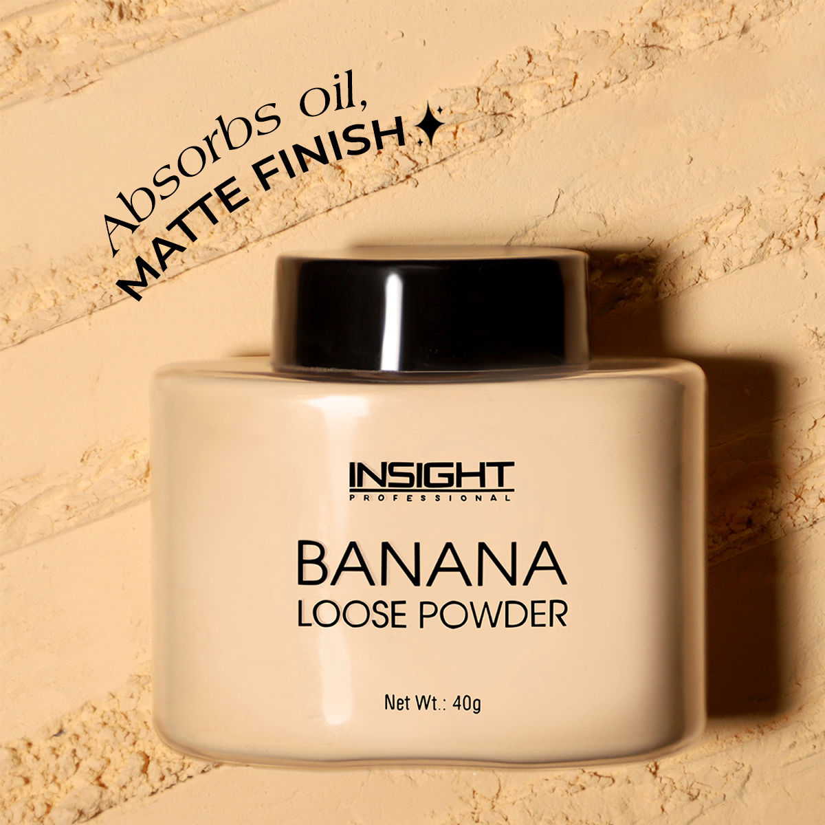 Banana Loose Powder, Oil Control Formula, Long-Wear Matte Finish