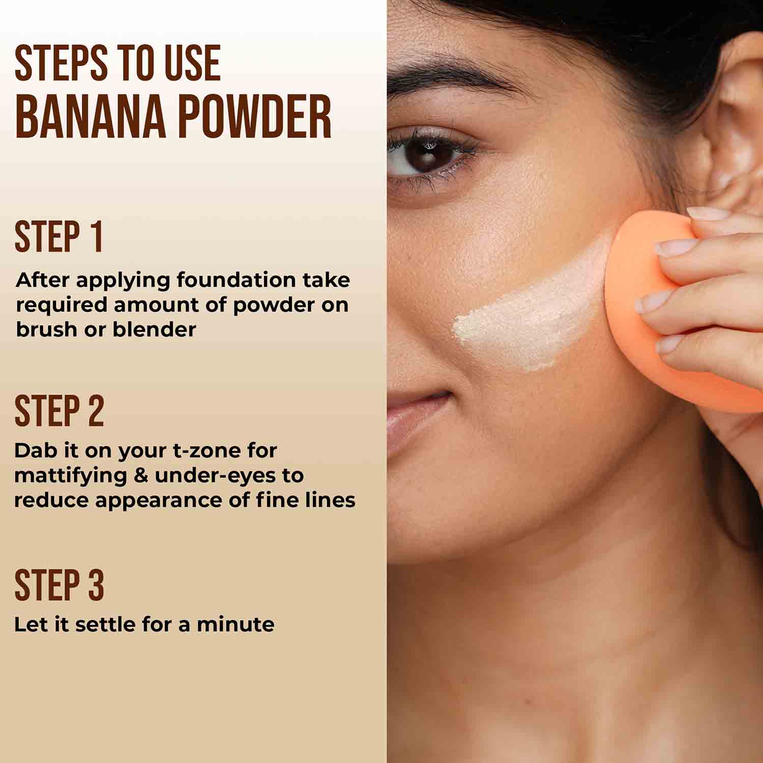 Banana Loose Powder, Oil Control Formula, Long-Wear Matte Finish