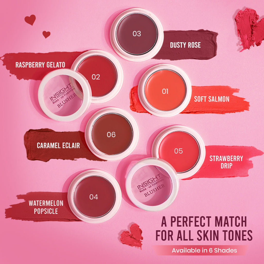 Blusher With Vitamin E, Multi Use Super Pigmented, Dewy Finish
