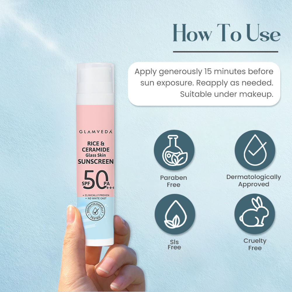 Glass Skin Rice & Ceramide Invisible Sunscreen SPF 50 PA+++