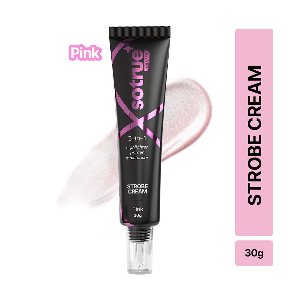 Strobe Illuminating Cream + Moisturizer With Hyaluronic Acid - Pink