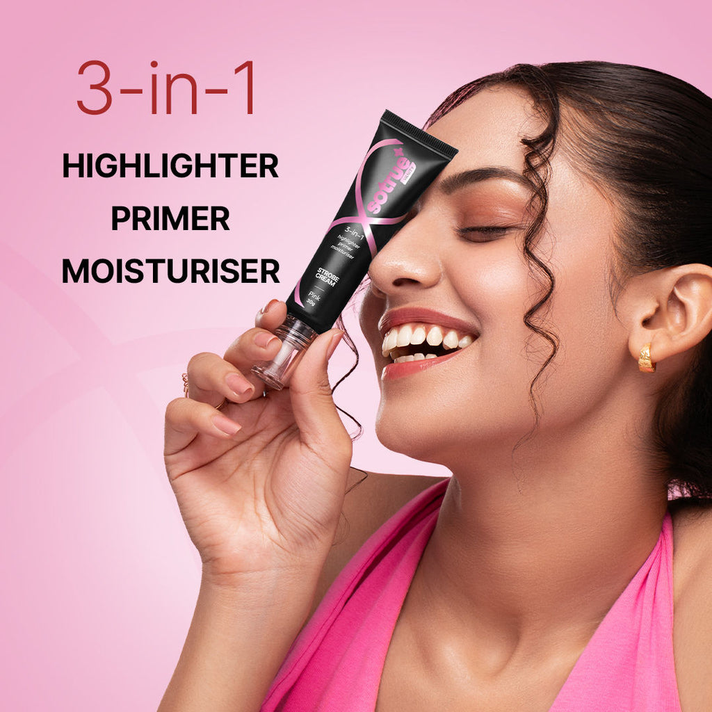 Strobe Illuminating Cream + Moisturizer With Hyaluronic Acid - Pink