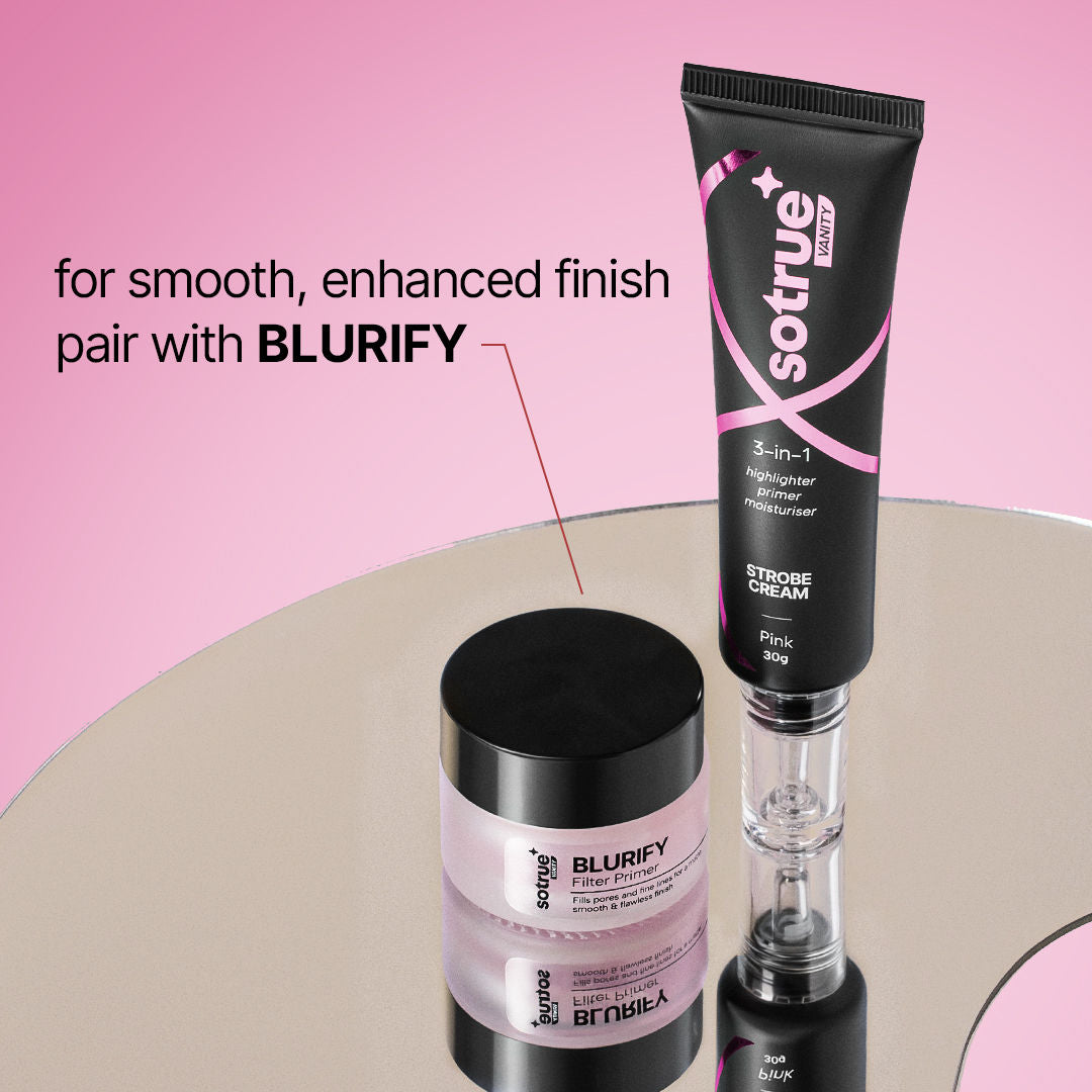 Strobe Illuminating Cream + Moisturizer With Hyaluronic Acid - Pink