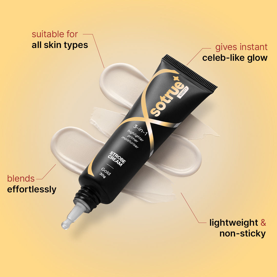 Strobe Illuminating Cream + Moisturizer With Hyaluronic Acid - Gold