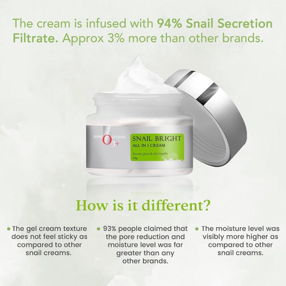 Snail Bright Mucin Gel Cream Moisturiser For Korean Glass Glow & Barrier Repair