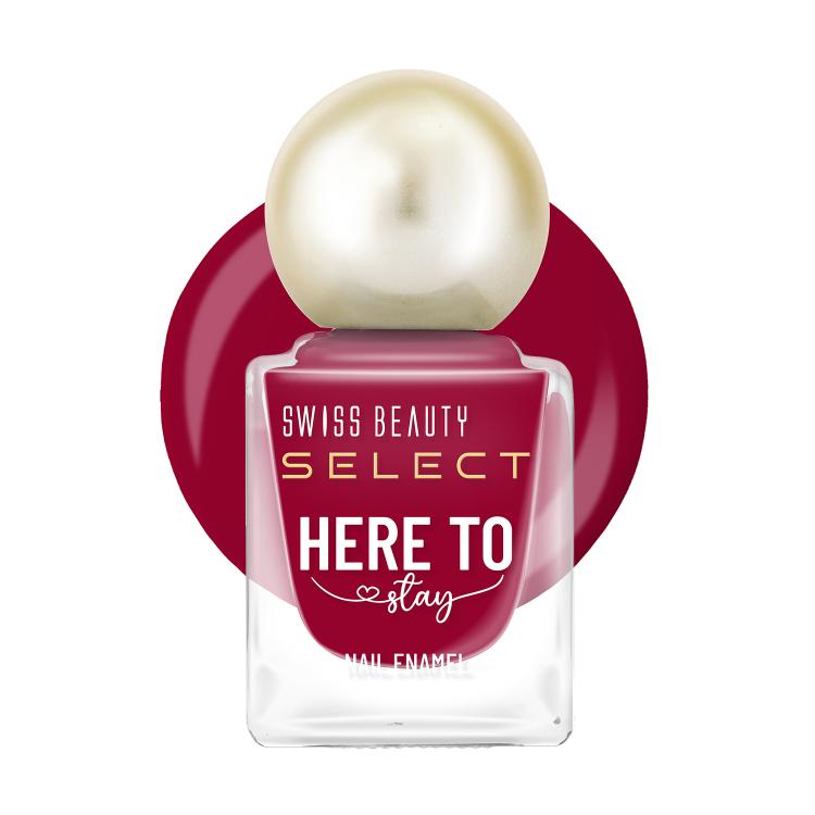 Select Here To Stay Nail Enamel - Edible Red