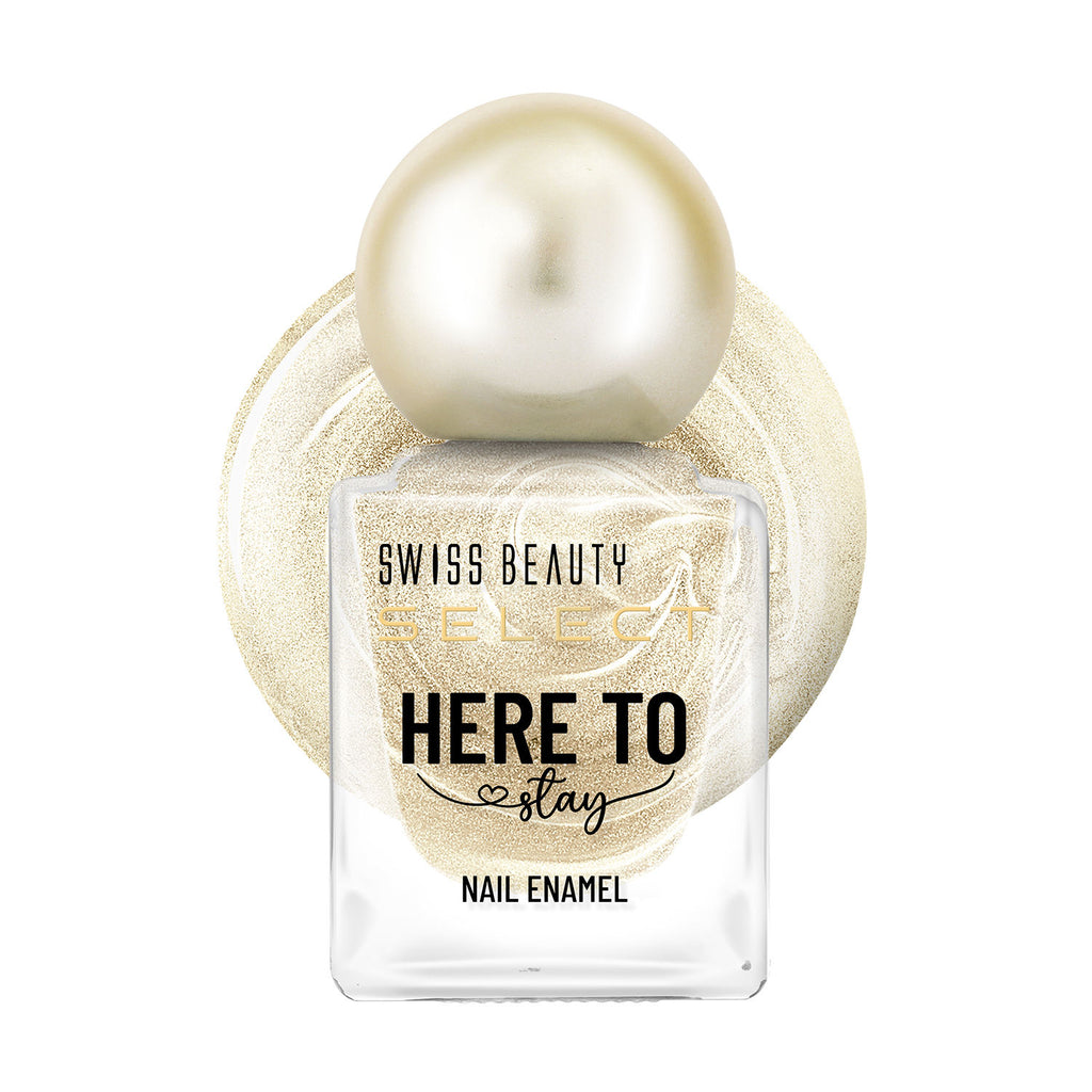 Select Here To Stay Nail Enamel - Chunky Champagne