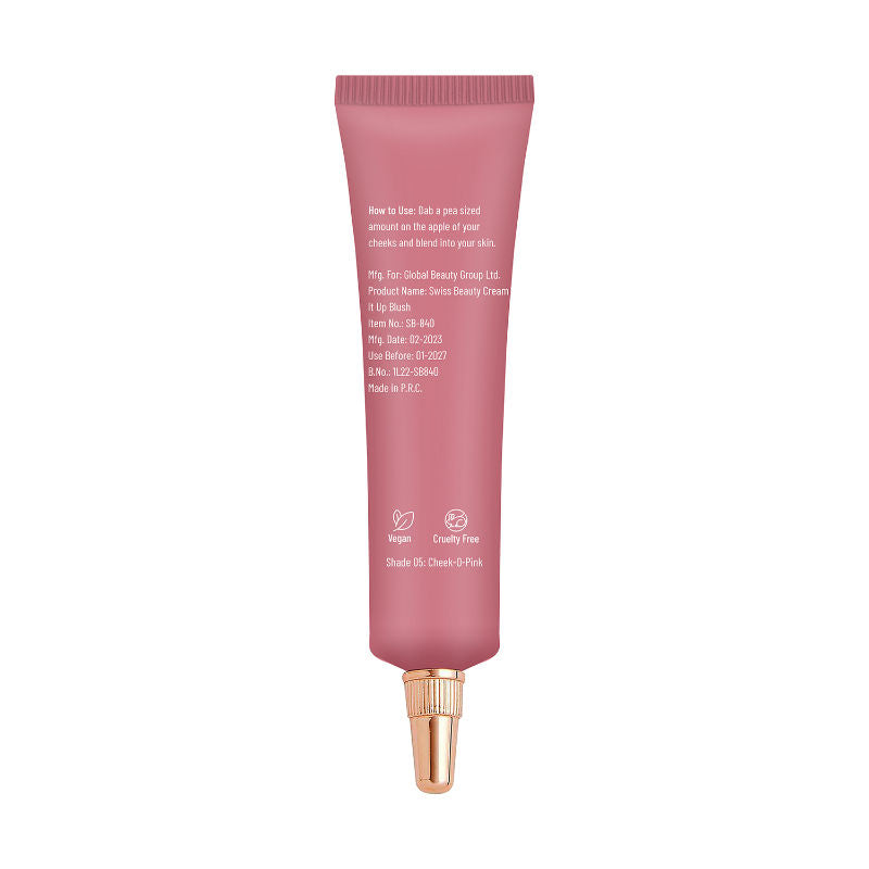 Cream It Up Blusher With Shea Butter , Multi-Functional , Matte Finish