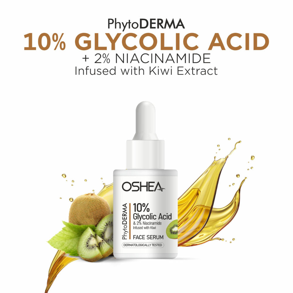 Phytoderma Face Serum With 10% Glycolic Acid & 2% Niacinamide For Dull & Rough Skin