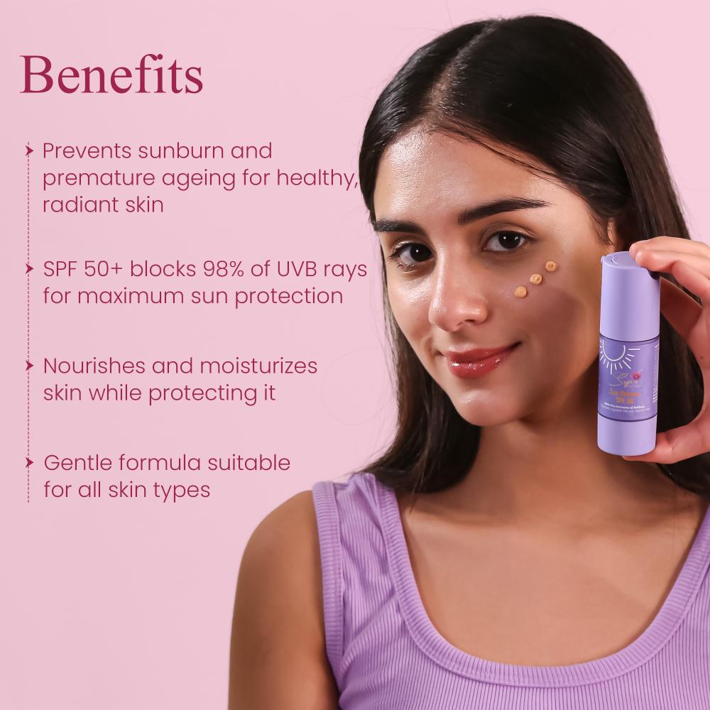 Sun Defence SPF 50 Sunscreen With Richnes Of Saffron