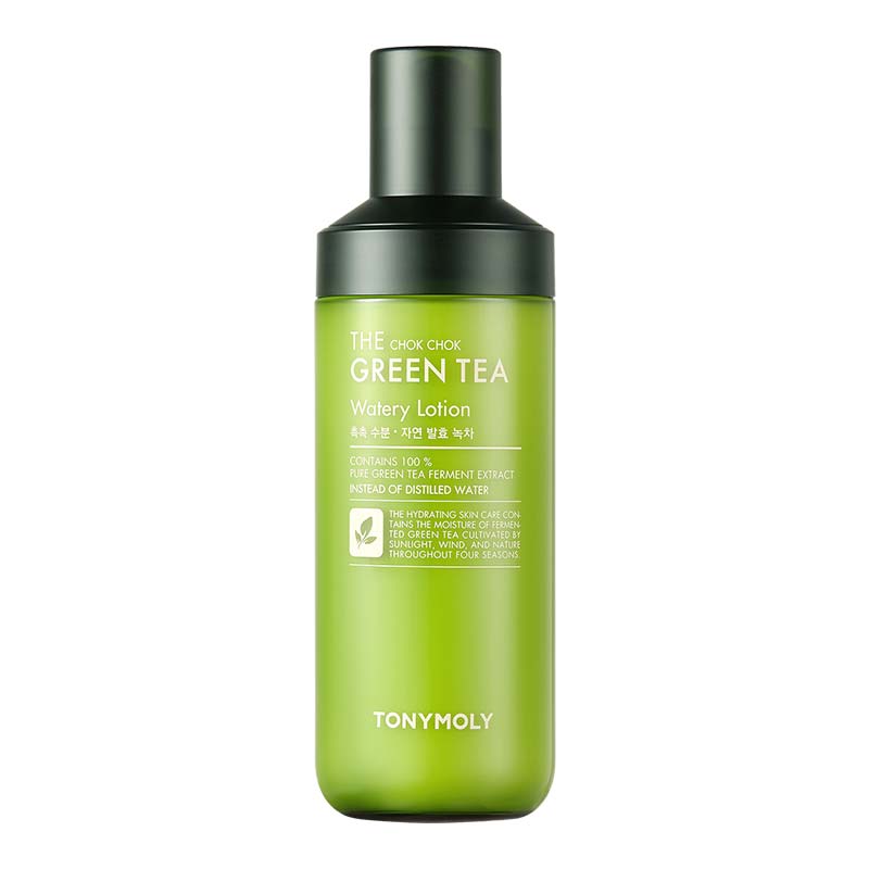 Korean The Chok Chok Green Tea Watery Lotion to Hydrate & Soothe Dry, Dehydrated Skin