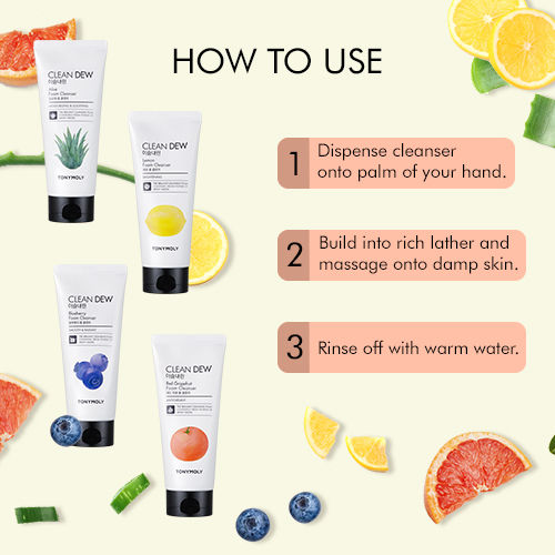 Korean Clean Dew Aloe Foam Cleanser to Soothe & Hydrate Dry & Sensitive Skin