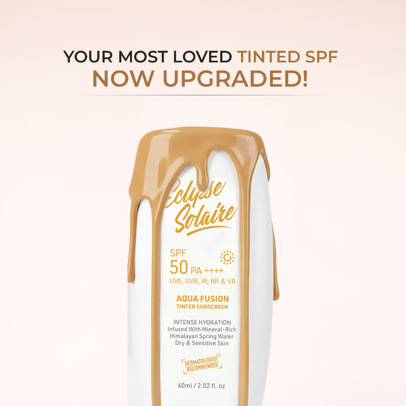 Aqua Fusion Tinted Sunscreen 5X Protection Non-Greasy, All Skin Types SPF 50 Pa++++