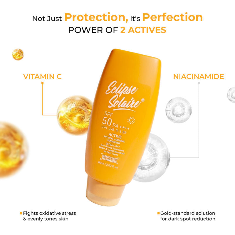 Active Sunscreen SPF 50 PA+++ for All Skin Types No White Cast
