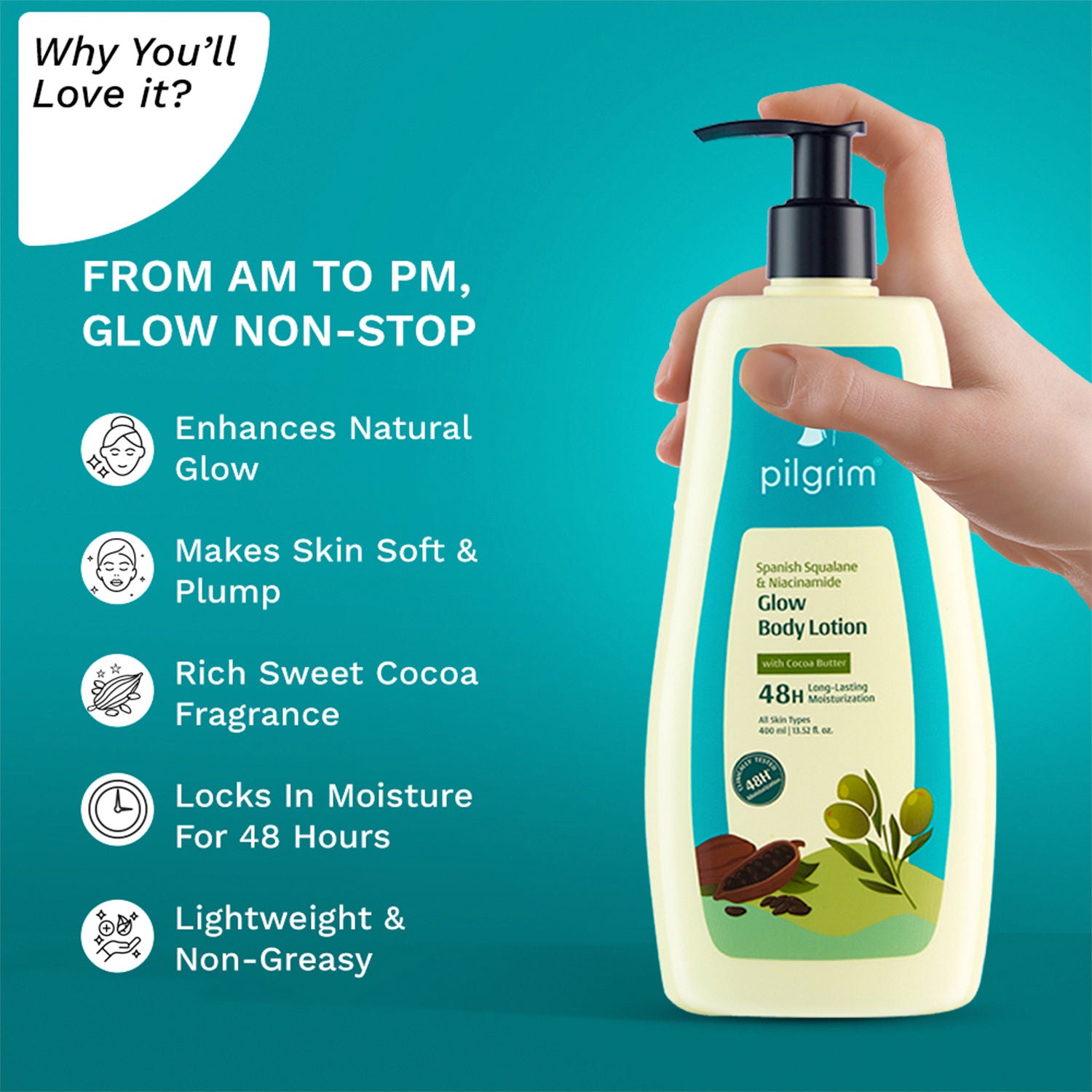 Spanish Squalane & Niacinamide Glow Body Lotion