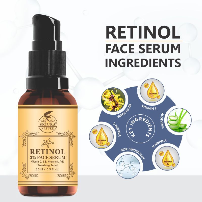 Retinol 2 % With Vitamin E & Hyaluronic Face Serum