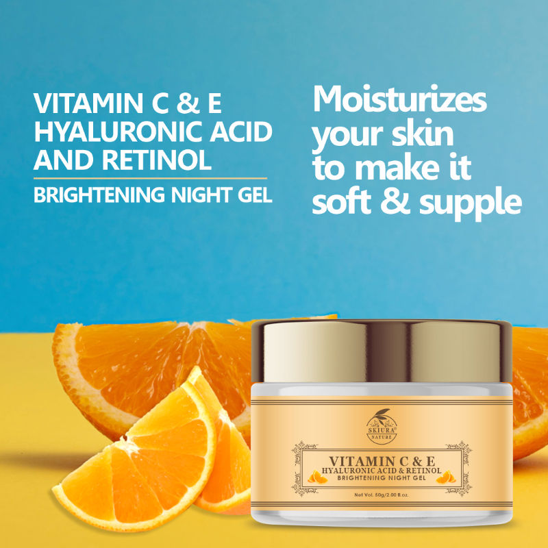Vitamin C With E Hyaluronic Acid & Retinol Brightening Night Gel