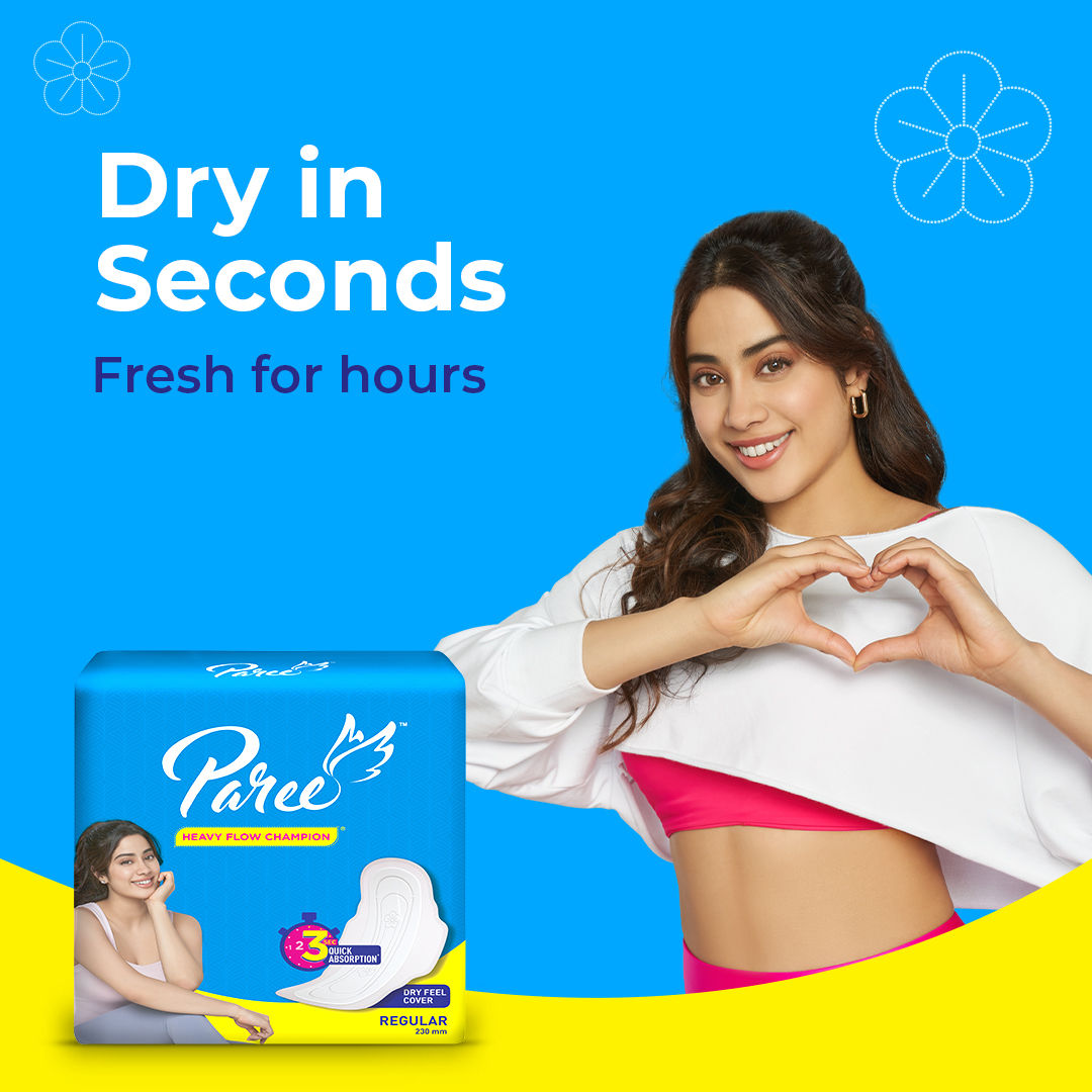 Dry Feel Sanitary Pads For Women With Leakage Protection And Quick Absorbption