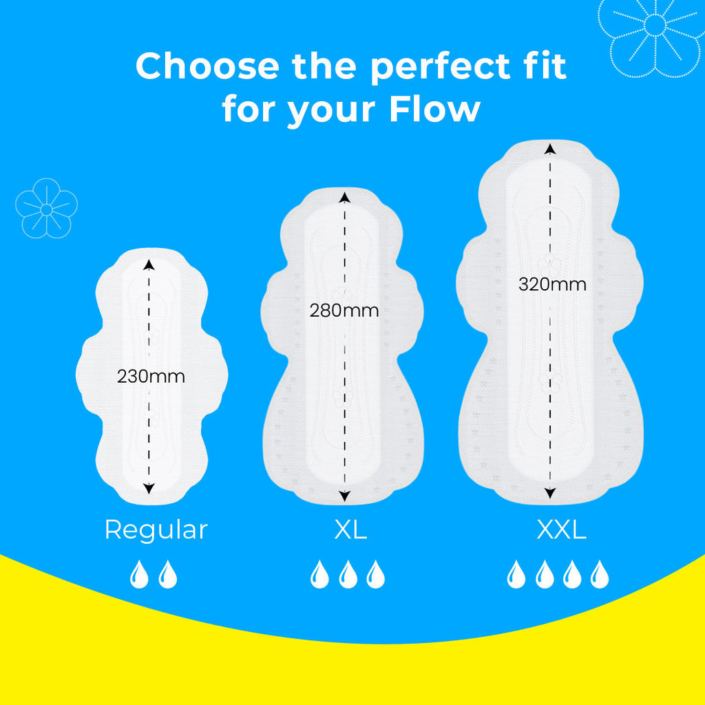Dry Feel Sanitary Pads For Women With Leakage Protection And Quick Absorbption