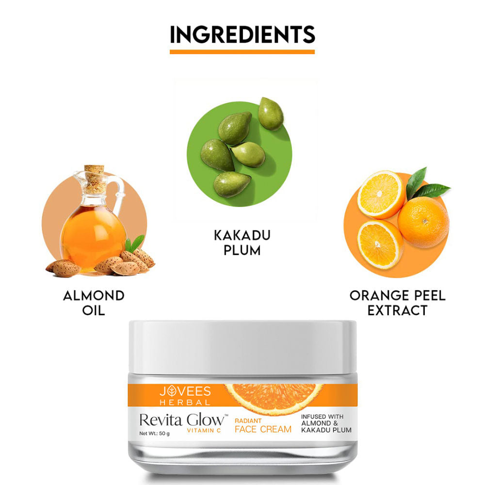 Herbal Vitamin C Face Cream Infused with Kakadu Plum and Almonds