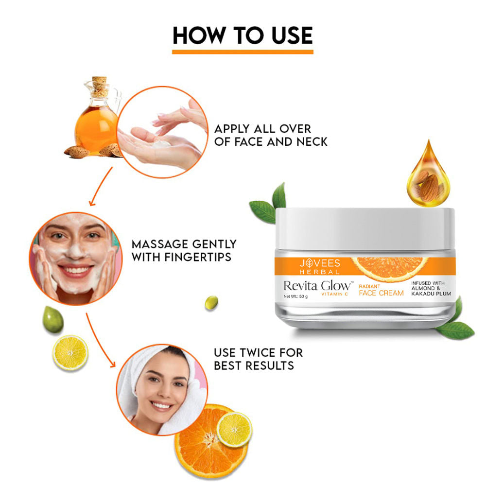 Herbal Vitamin C Face Cream Infused with Kakadu Plum and Almonds