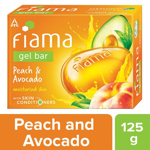 Peach & Avocado Gel Bar for Moisturized Skin, Skin Friendly PH, Soft & Happy Skin