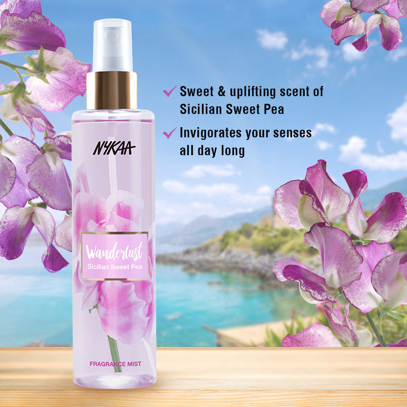 Sicilian Sweet Pea Floral Perfume Mist for Body & Hair