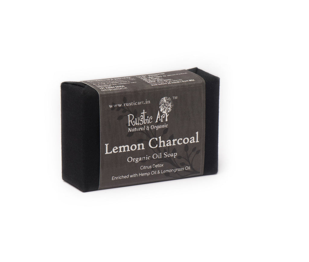 Organic Lemon Charcoal Soap