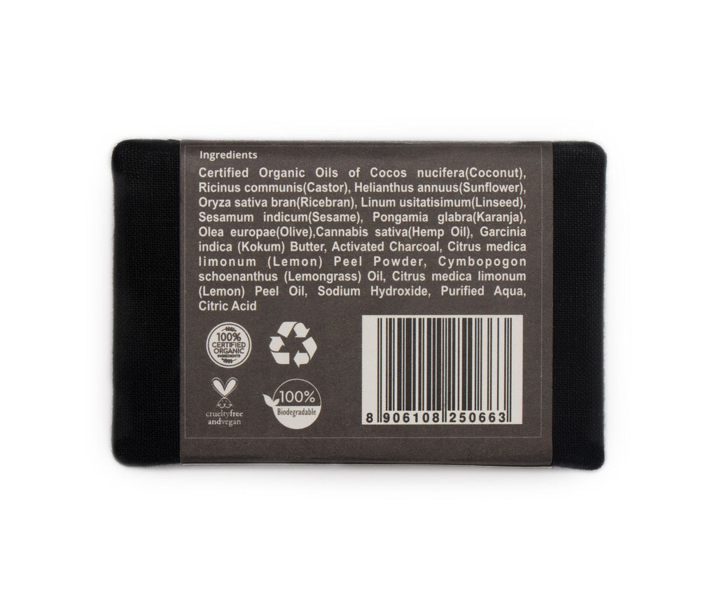 Organic Lemon Charcoal Soap