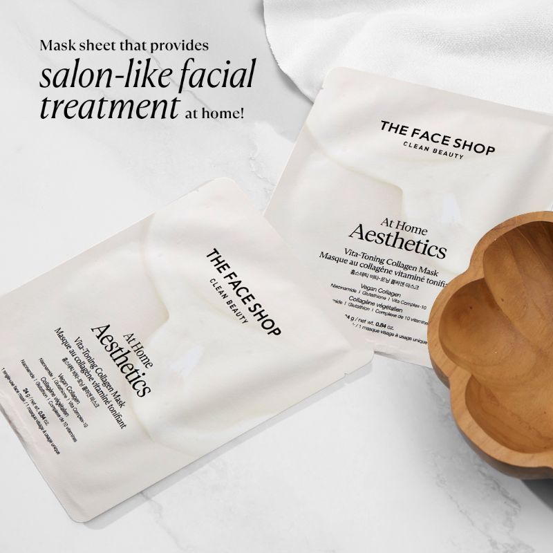 Korean Hydro Gel Sheet Mask - Vitamins, Vegan Collagen, Glutathione & Hyaluronic Acids