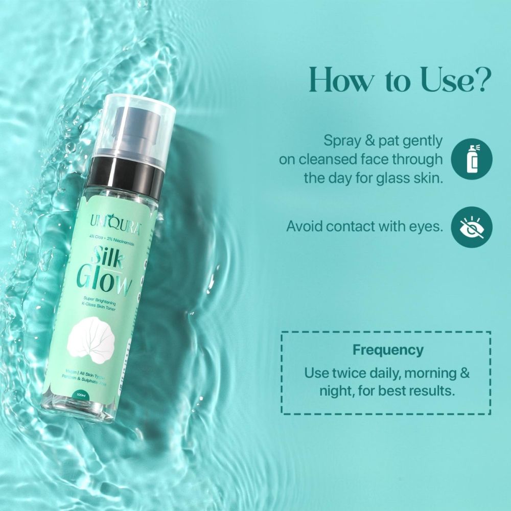 Korean Glass Skin Face Toner for Glowing Skin with 2% Niacinamide & Rice Water Toner & Mist