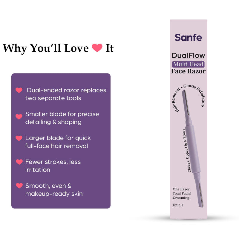 Face Razor For Women Dual Flow Multi Head