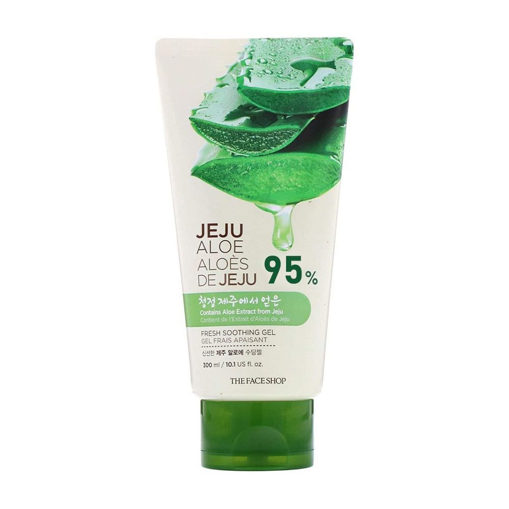 Jeju Aloe Fresh Soothing Gel Tube, Pure Non Sticky Aloe Gel For Body, Face & Hair