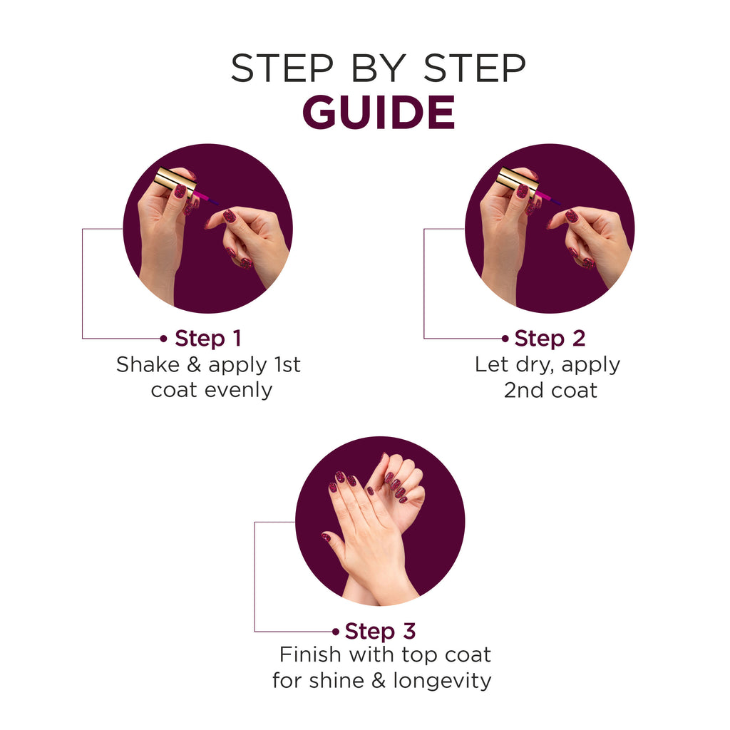 Colors Glossy & Chip Resistant Nail Polish Long Lasting Nail Enamel