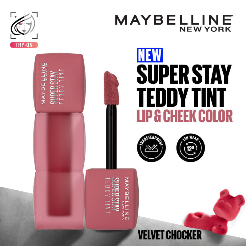 Superstay Teddy Tint - Lip And Cheek Color - Velvet Choker