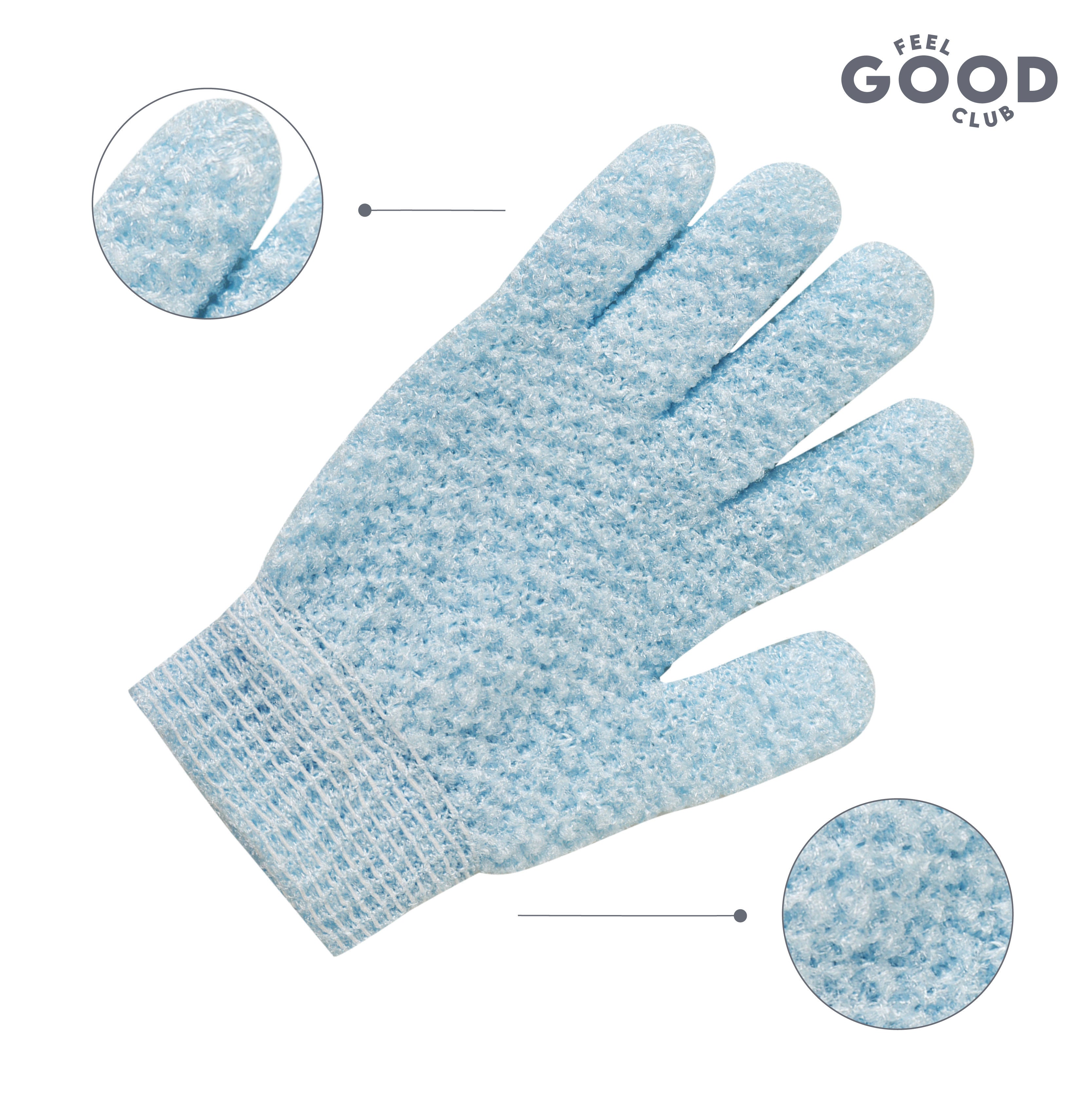 Exfoliating Bath Glove Heavy Quality Body Scrubber Shower Loofah Mitten