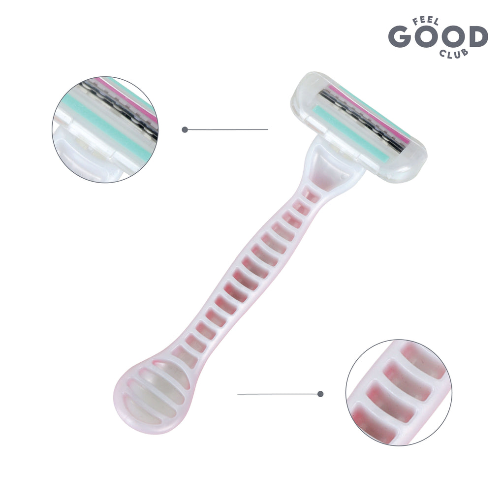 3 Blade Smooth Women's Razor For Quick & Painless Body Bikini Shaving Hair Removal