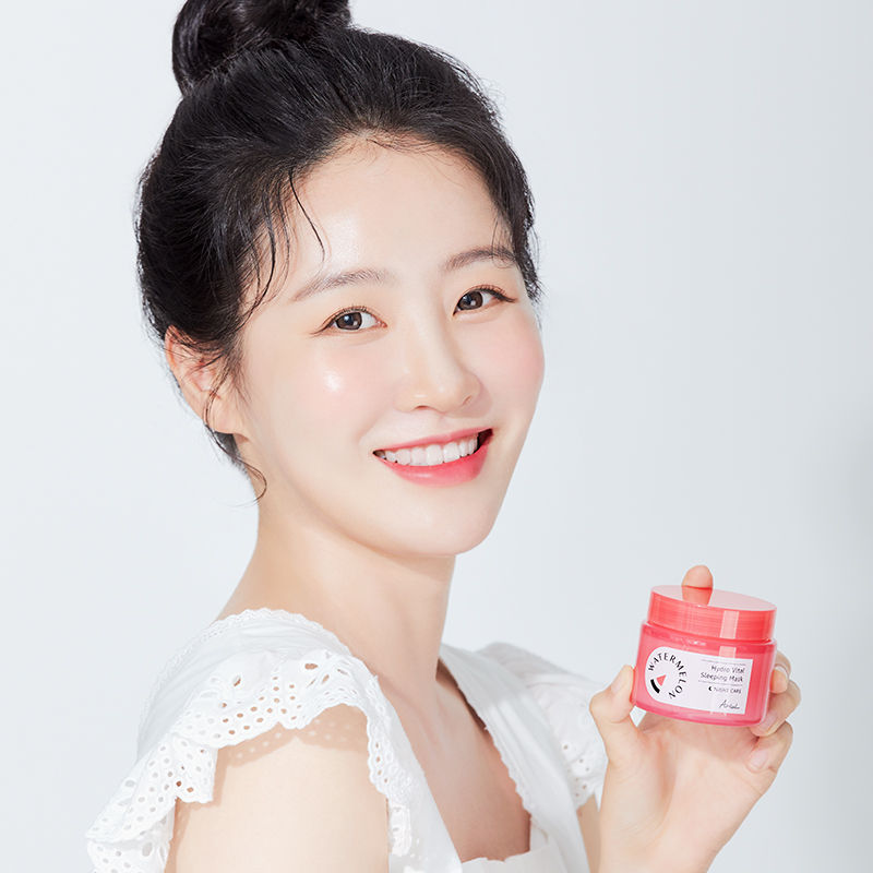 Watermelon Hydro Vital Sleeping Mask, Korean Overnight Hydration & Glow with Niacinamide