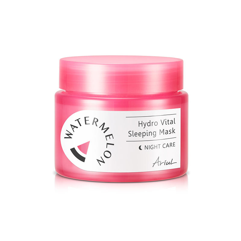 Watermelon Hydro Vital Sleeping Mask, Korean Overnight Hydration & Glow with Niacinamide