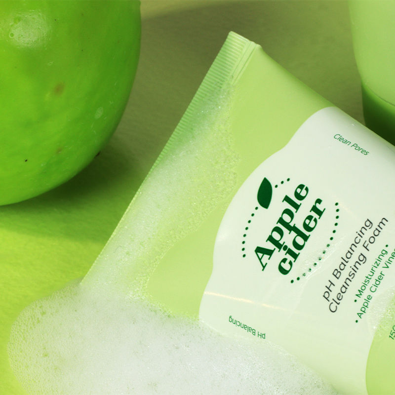 Apple Cider PH Balancing Cleansing Foam Korean Gentle Cleanser