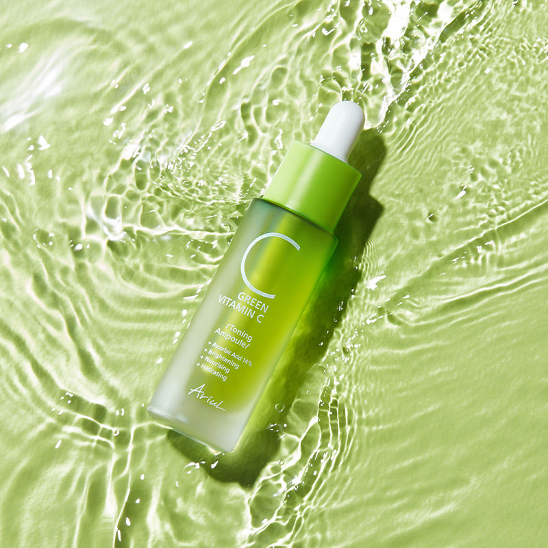 Green Vitamin C Toning Ampoule Korean Brightening Serum