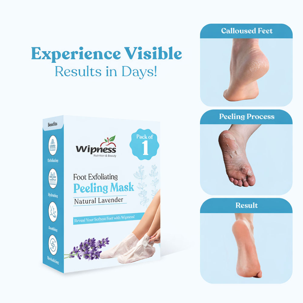 100% Natural Foot Peeling & Exfoliating Foot Mask