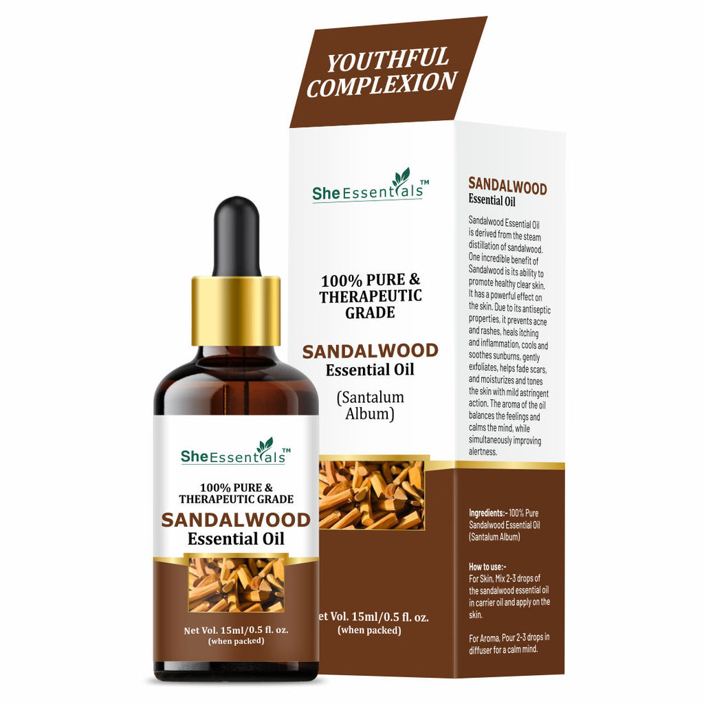 Natural Sandalwood Essential Oil For Revitalizes Mind & Soul