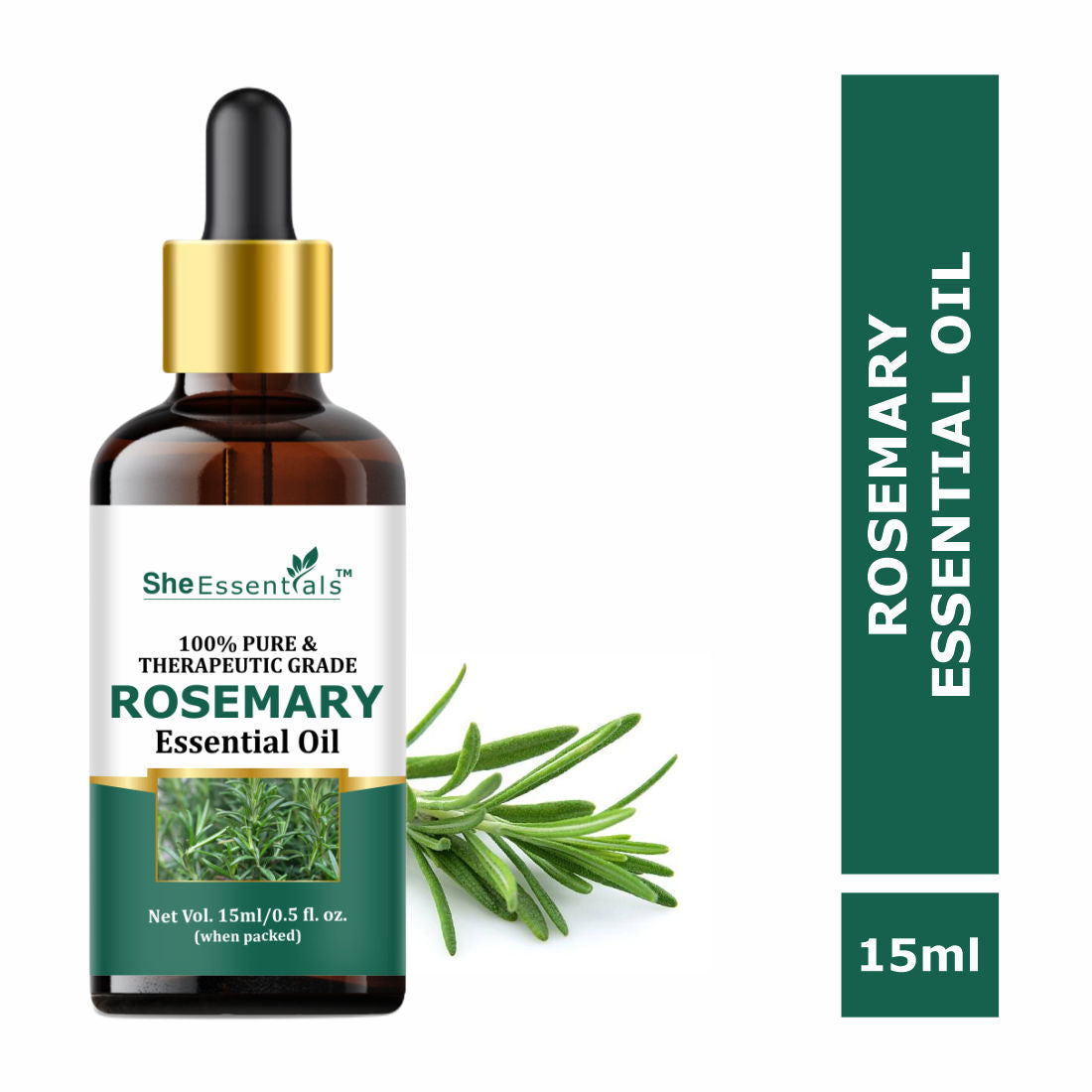 Rosemary Essential Oil For Hair Growth & Longer Hair - 100% Pure & Natural
