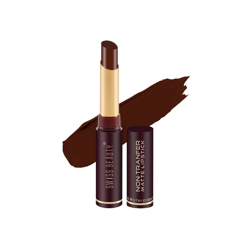 Non-Transfer Matte Lipstick - 19 Dark Brown