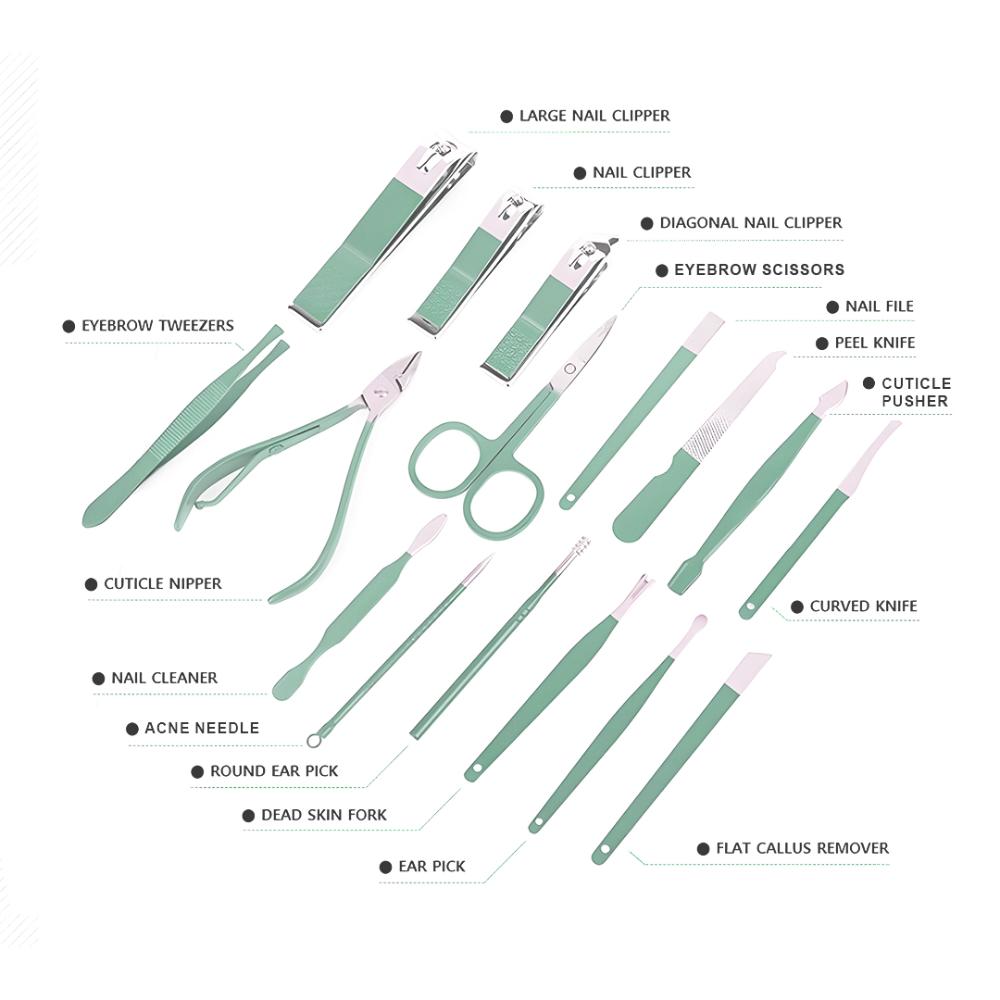 16 Pieces Manicure Set
