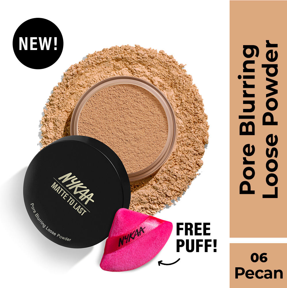 Nykaa Matte to Last Oil Control Loose Setting Powder - Bake, Blur & Set! - Pecan 07