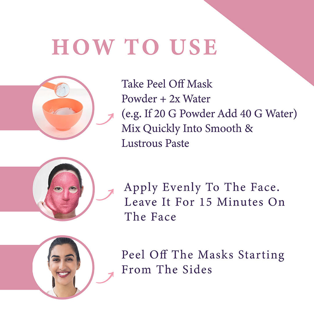 Hydrojelly Alginate Face Mask, Peel-Off Hydrating Mask Instant Glow & Brightening For Women