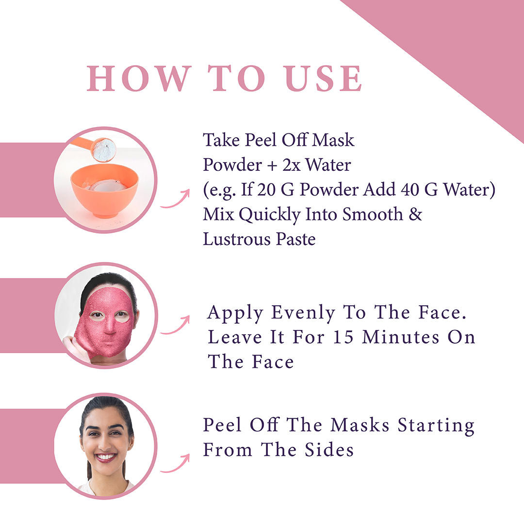 Hydrojelly Alginate Face Mask, Peel-Off Hydrating Mask Instant Glow & Brightening For Women